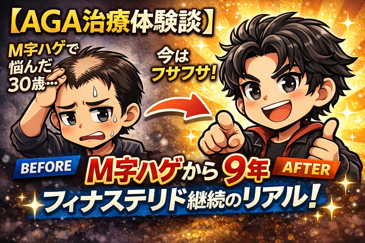 【AGA治療体験談】M字ハゲから9年。フィナステリド継続のリアル
