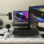 【デスク環境】ノートPC＋ディスプレイアームで机面積アップして快適！