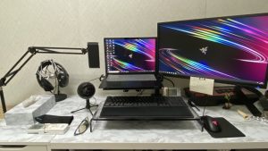【デスク環境】ノートPC＋ディスプレイアームで机面積アップして快適！
