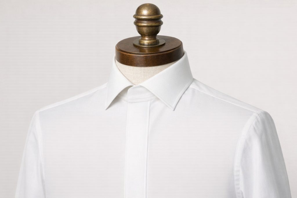 比翼シャツorウィングシャツの画像です。