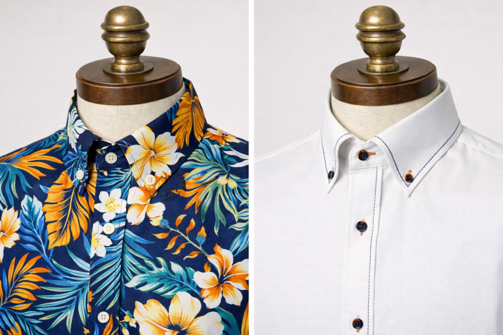 40代男性のビジネスNGシャツの例